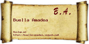 Buella Amadea névjegykártya